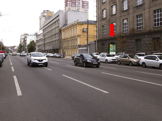 Фото рекламної площини за адресою Саксаганского ул., 141, в сторону ул. Петлюры