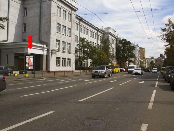 Фото рекламной плоскости по адресу Саксаганского ул., 64, в центр