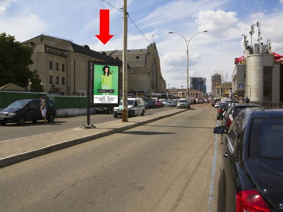 Фото рекламної площини за адресою Вокзальная ул., к Центральному ж/д вокзалу со стороны ул. Толстого