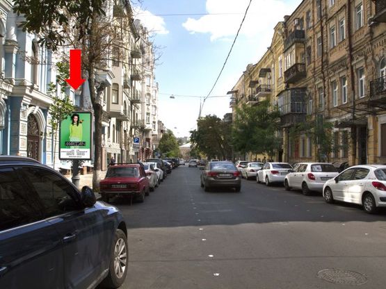 Фото рекламної площини за адресою Ярославов Вал ул., 16 / ул. Франко, в сторону Владимирская ул.