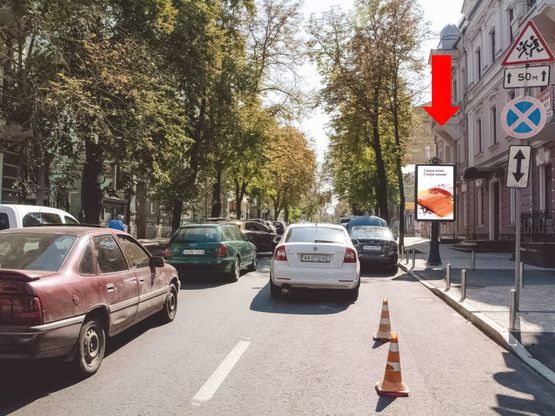 Фото рекламной плоскости по адресу Ярославов Вал ул., 29а, в сторону ул. Владимирская