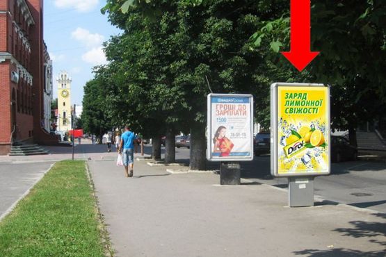 Фото рекламной плоскости по адресу Соборная ул., 42-А, возле "Укрсоцбанка"