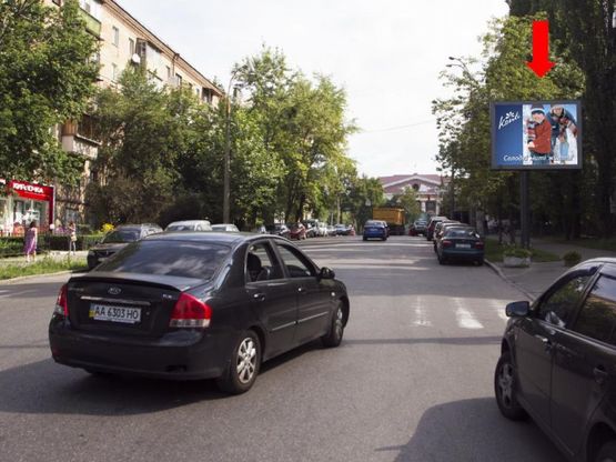 Фото рекламної площини за адресою Кудри ул., 42 / ул. Чигорина, в сторону бул. Украинки