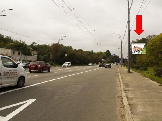 Фото рекламної площини за адресою Лобановского пр. (бывш. Краснозвездный пр.), 124 напротив, в сторону Севастопольская пл.