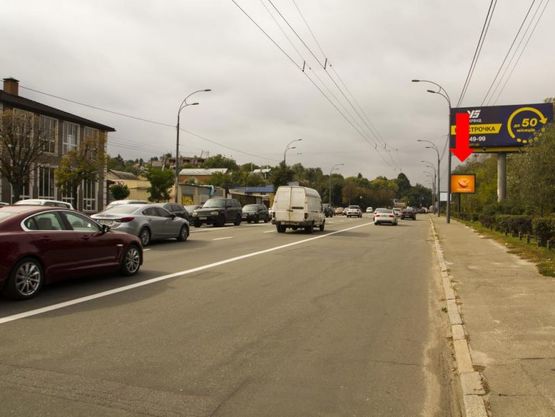 Фото рекламной плоскости по адресу Лобановского пр. (бывш. Краснозвездный пр.), 124 напротив, в сторону Севастопольская пл.