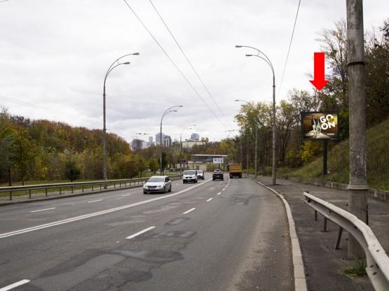Фото рекламной плоскости по адресу Протасов Яр ул., 350 м. от ул. Соломенской, в сторону ул. Федорова 