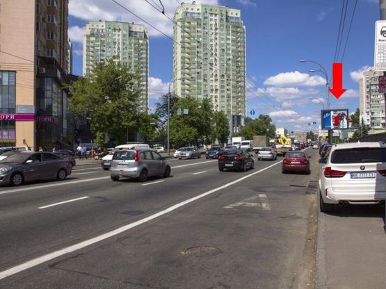 Фото рекламної площини за адресою Лобановского пр. (бывш. Краснозвездный пр.), 17, напротив супермаркета "Novus", в сторону Севастопольской пл.