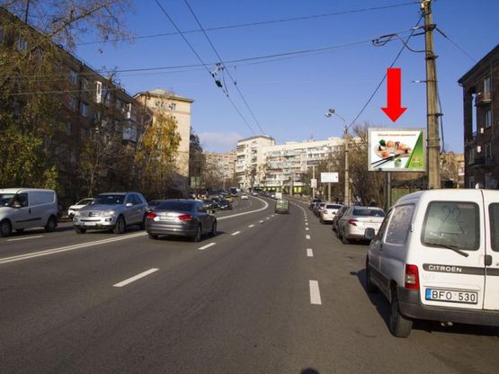 Фото рекламной плоскости по адресу Бойчука ул. (бывш. Киквидзе ул.), 1/2, в сторону бул. Украинки, центра