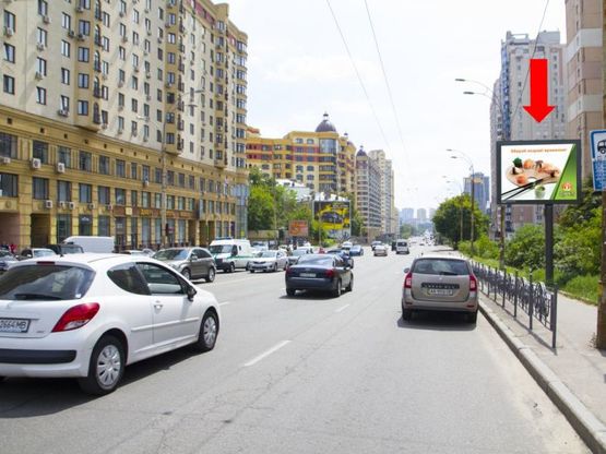 Фото рекламної площини за адресою Черновола ул., 12, в сторону пр. Победы