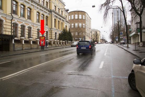 Фото рекламної площини за адресою Бульварно-Кудрявская ул. (бывш. ул. Воровского), 24, в сторону пл. Львовская