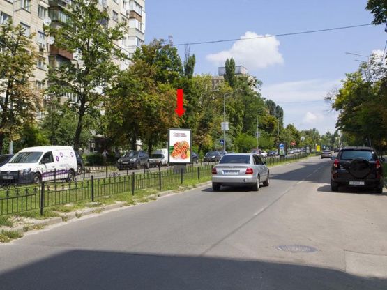 Фото рекламної площини за адресою Гаврилишина ул. (бывш. ул. Василевской), 10 - ул. Ярмолы, разделитель, в сторону Лукьяновки