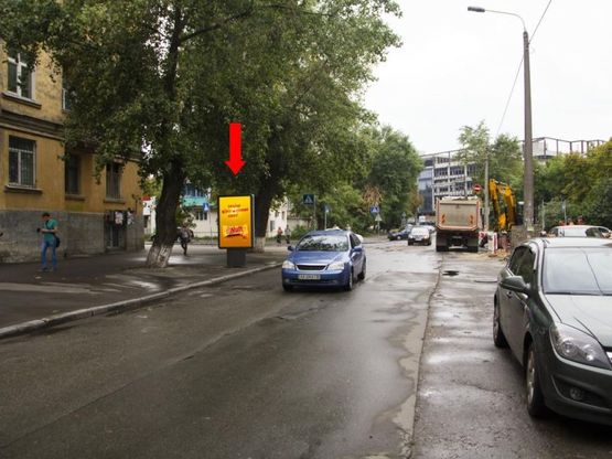 Фото рекламной плоскости по адресу Туровская ул., 10/36 - ул. Юрковская, в сторону ст.м. "Тараса Шевченко"