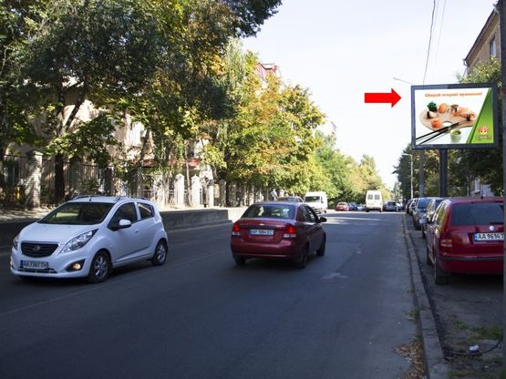 Фото рекламной плоскости по адресу Головко ул, 27 - пр. Лобановского, в сторону ул. Соломенской