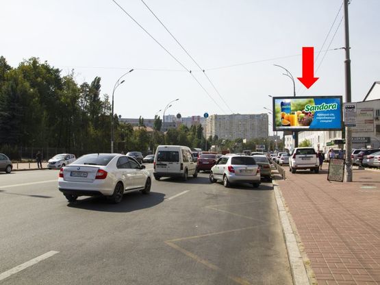 Фото рекламной плоскости по адресу Васильковская ул., 32, ст.м. "Васильковская", в сторону ВДНХ, пр. Глушкова, Теремков