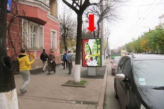 Фото рекламной плоскости по адресу Б. Перспективная ул. (бывш. Маркса ул.), 7, возле кафе "Смачна кава"