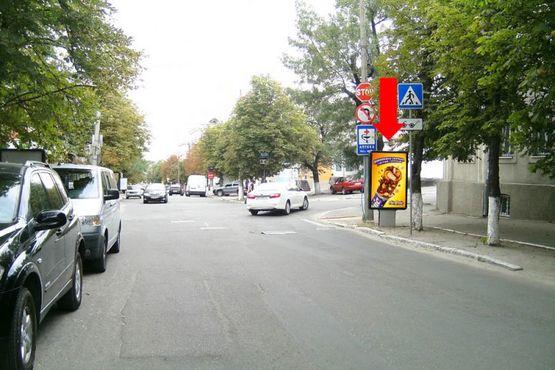 Фото рекламной плоскости по адресу Шевченко ул. / Пашутина ул., 21