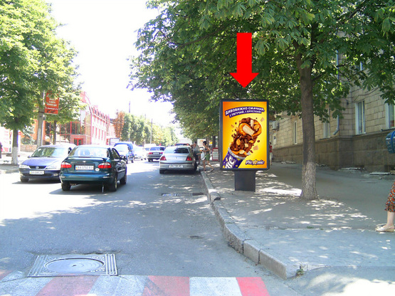 Фото рекламной плоскости по адресу Шевченко ул. / Б. Перспективная ул. (бывш. Маркса ул.), 34/25