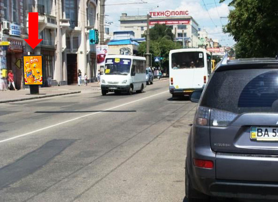 Фото рекламной плоскости по адресу Б. Перспективная ул. (бывш. Маркса ул.), 60, возле магазина "Фуджи-експресс"
