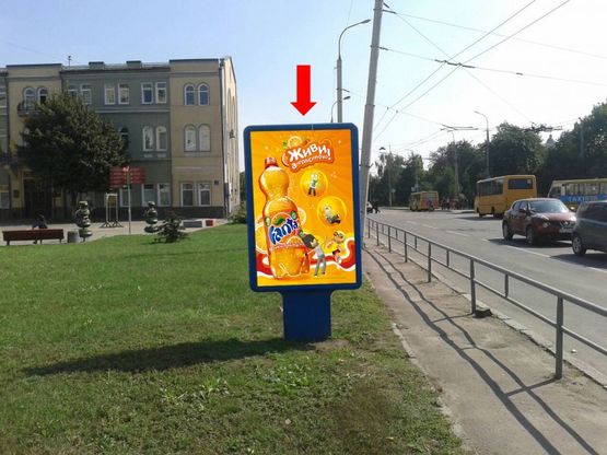 Фото рекламної площини за адресою Ковельская ул. / Хмельницкого ул., возле гастронома "Зося"