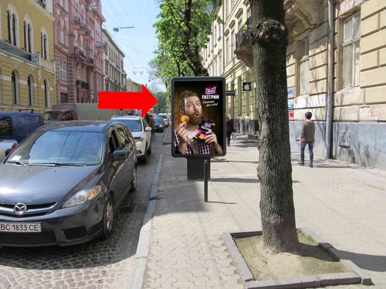 Фото рекламної площини за адресою Сечевых Стрельцов ул., 8