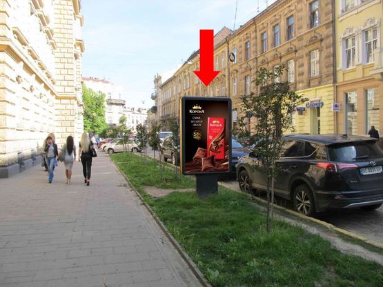 Фото рекламной плоскости по адресу Саксаганского ул., 14 / Стецько ул.