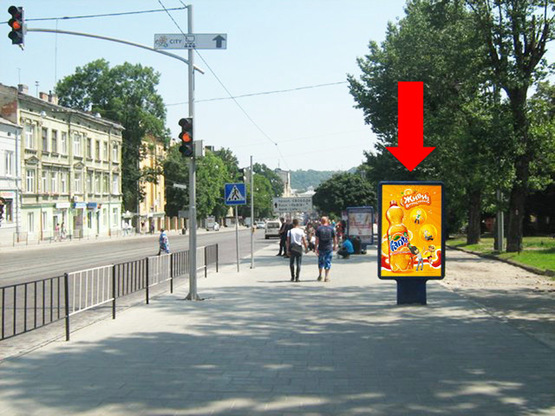 Фото рекламной плоскости по адресу Городоцкая ул. / Ярослава Мудрого ул., в центр