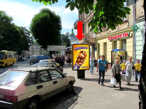 Фото рекламной плоскости по адресу Лычаковская ул., 55, в центр