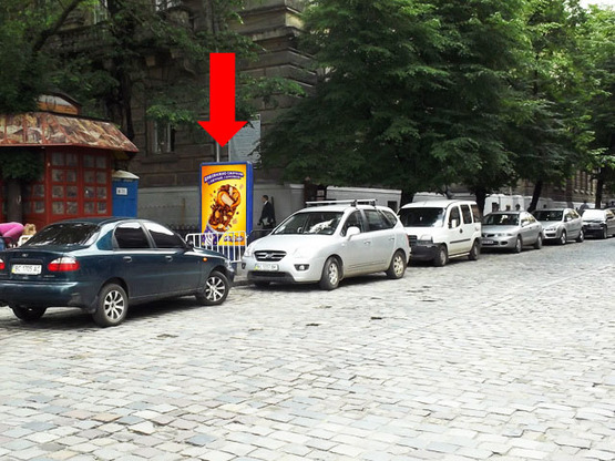 Фото рекламної площини за адресою Галицкая пл. / Князя Романа ул.