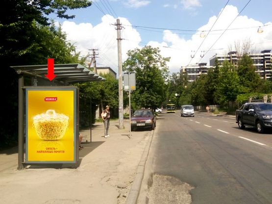 Фото рекламной плоскости по адресу Любинская ул., 60 - ул. Каневская, остановка, в центр