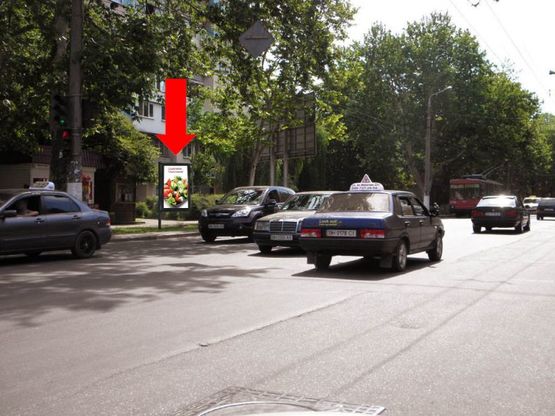 Фото рекламной плоскости по адресу Филатова ул., 54 / ул. Гайдара, возле универсама "Буревестник"