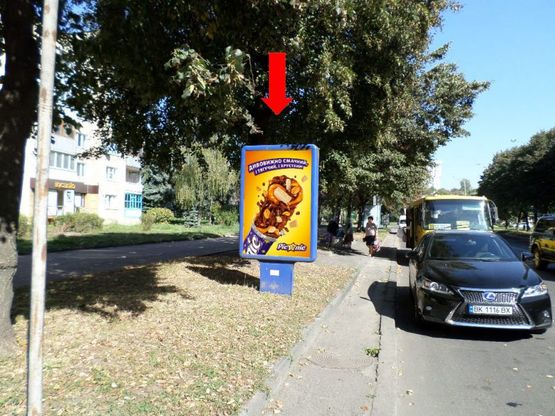 Фото рекламной плоскости по адресу Мицкевича ул., 3, в сторону Кавказской ул.