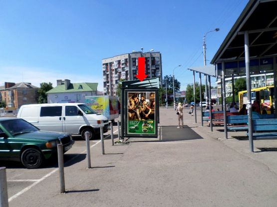 Фото рекламной плоскости по адресу Гагарина ул., ТРЦ "Чайка", супермаркеты "Сильпо", "Эльдорадо", в сторону Грушевского ул., B1