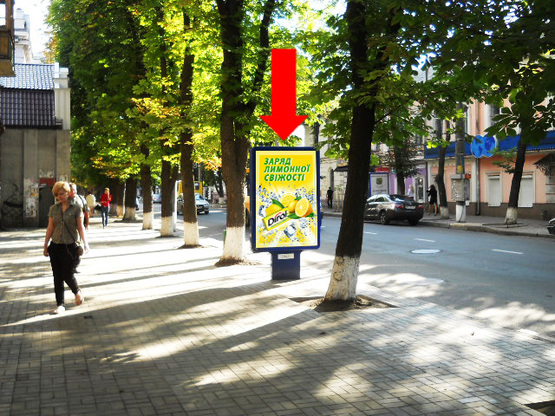 Фото рекламной плоскости по адресу Петропавловская ул., 53, возле Укртелекома