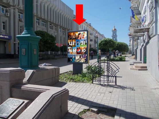 Фото рекламной плоскости по адресу Соборная ул., возле салона "Анжелина"