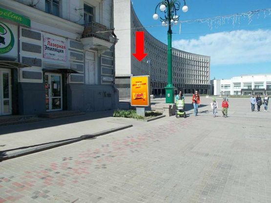 Фото рекламной плоскости по адресу Соборная ул., возле салона "Анжелина"