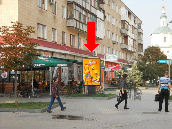 Фото рекламной плоскости по адресу Воскресенская ул. (бывш. Фрунзе ул.) / 9-го Мая пер.