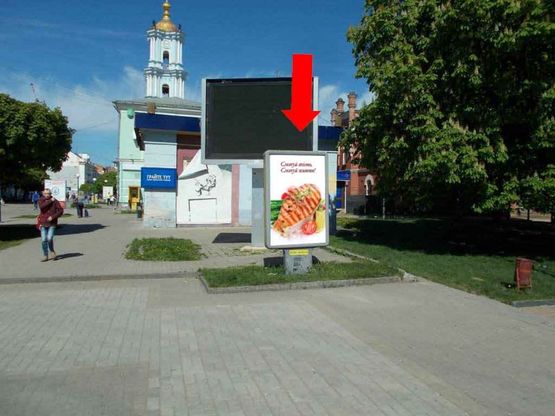 Фото рекламной плоскости по адресу Соборная ул., сквер им. Шевченко
