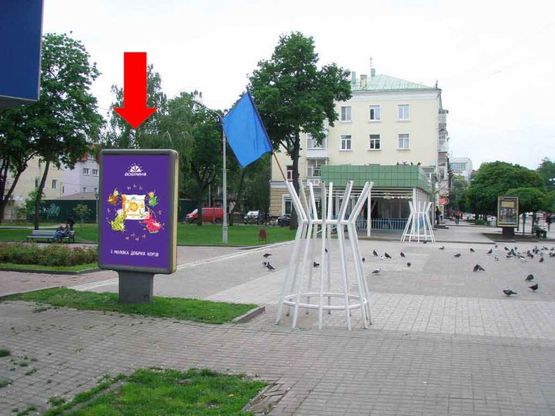 Фото рекламной плоскости по адресу Соборная ул., сквер им. Шевченко