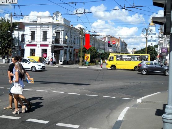 Фото рекламной плоскости по адресу Соборная ул., возле магазина "Алло"