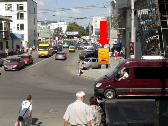 Фото рекламной плоскости по адресу 9-го Мая пер., возле супермаркета "АТБ", в сторону 1-й Набережной ул. реки Стрелки