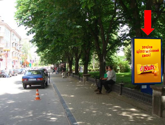 Фото рекламної площини за адресою Шевченко бул., возле магазина "Ласуня"