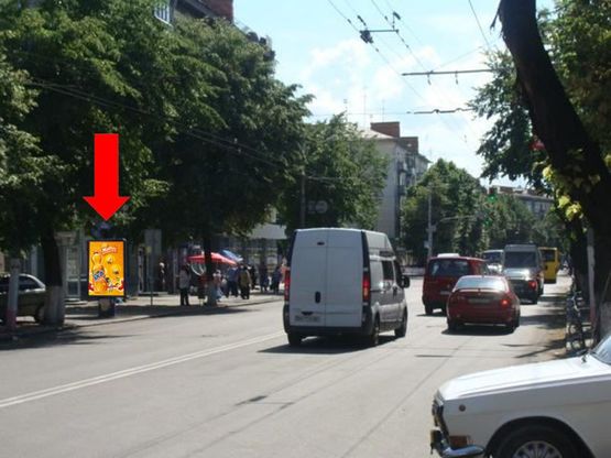 Фото рекламної площини за адресою Киевская ул., 52, возле остановки "Универмаг"