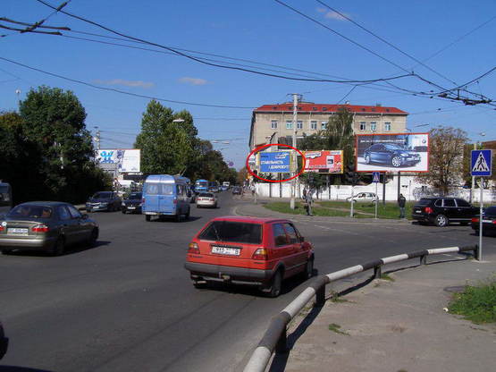 Фото рекламной плоскости по адресу Кульпарківська - Антоновича (з-д "Кінескоп", лівий)