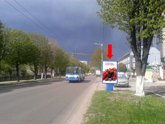 Фото рекламної площини за адресою Витрука ул., 9В, возле супермаркетов "Олди","Эльдорадо" и "Фуршет"