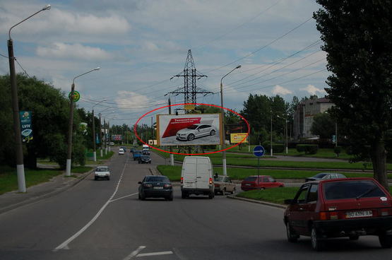 Фото рекламной плоскости по адресу Луганська -  Стрийська (перед мостом вул. Стрийська - до вул. Зеленої)