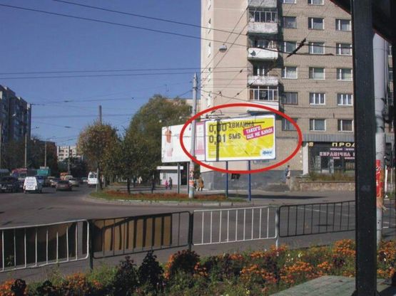 Фото рекламної площини за адресою Любінська  -  Виговського