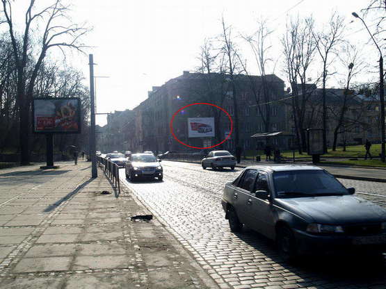 Фото рекламной плоскости по адресу Вітовського, 47 (до пл. Ів.Франка)