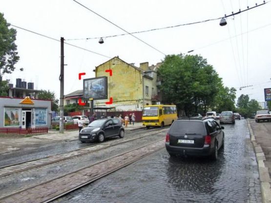 Фото рекламной плоскости по адресу вул. Шевченка, 77 (біля зупинки), розмір 2,3 х 3,2 м скролл