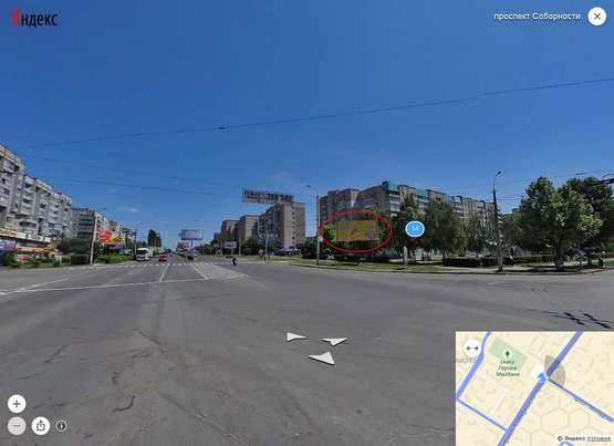 Фото рекламной плоскости по адресу Соборності - пр. Молоді