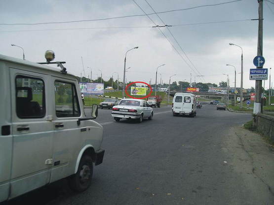 Фото рекламної площини за адресою Толстого (розв'язка) сторона Б